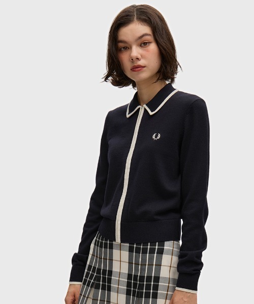 FRED PERRY（フレッドペリー） カーディガン Zip-Through Knitted