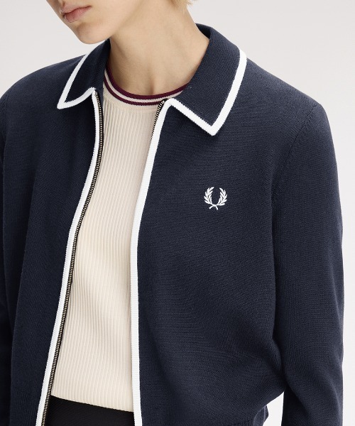 FRED PERRY（フレッドペリー） カーディガン Zip-Through Knitted