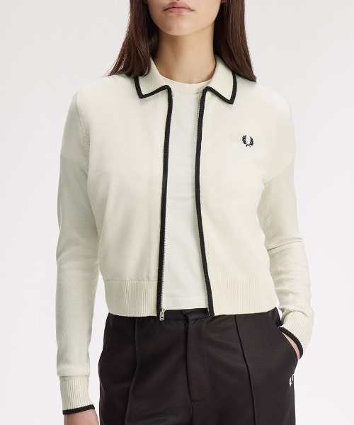 FRED PERRY（フレッドペリー） カーディガン Zip-Through Knitted