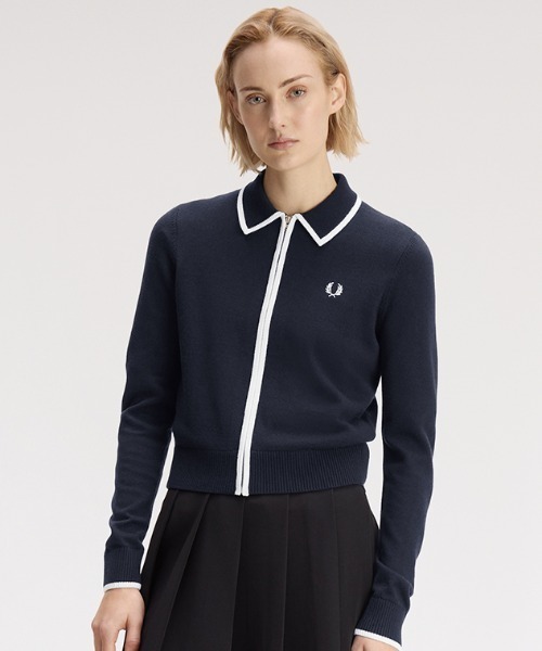 FRED PERRY（フレッドペリー） カーディガン Zip-Through Knitted