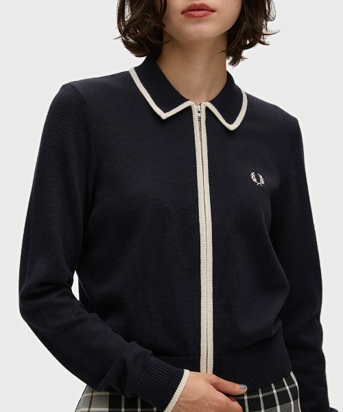FRED PERRY（フレッドペリー） カーディガン Zip-Through Knitted
