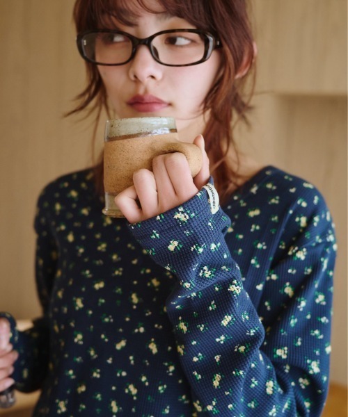 「common gull products.」 長袖カットソー MEDIUM ネイビー レディース_画像8
