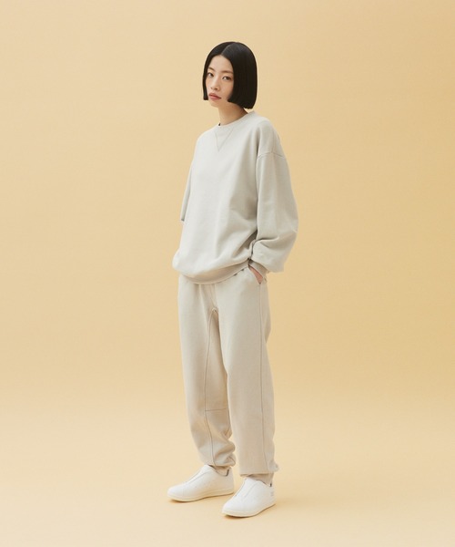 「Quiksilver」 スウェットパンツ LARGE ベージュ メンズ_画像2