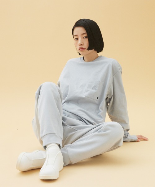 「Quiksilver」 スウェットパンツ LARGE ベージュ メンズ_画像4
