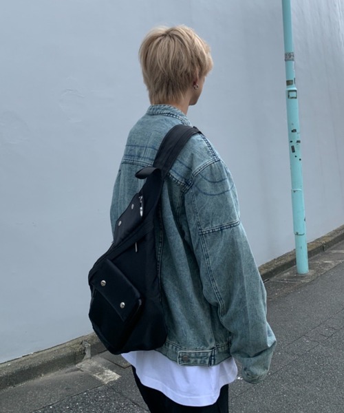 「lilful」 メッセンジャーバッグ F グレー メンズ_画像6