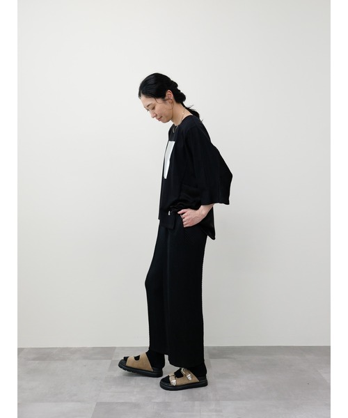 「DOLLUPOOPS」 イージーパンツ 38 ブラック レディース_画像3