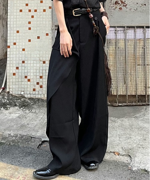 ワイドパンツ パンツ DSラップデザインワイドパンツ メンズ
