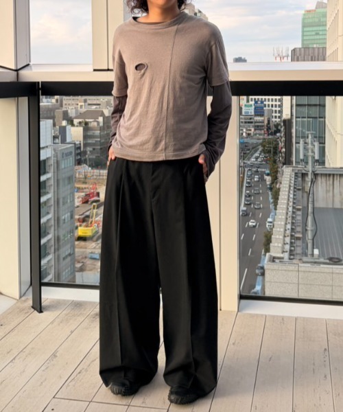 SHINYAKOZUKA（シンヤコヅカ） スラックス 別注 baggy plest メンズ