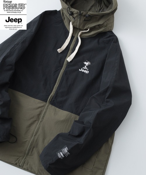 ウインドブレーカー PEANUTS マウンテンパーカー ウインドブレーカー PEANUTS×JEEP