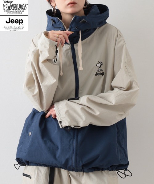 PEANUTS マウンテンパーカー ウインドブレーカー PEANUTS×JEEP