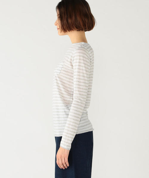 tシャツ コットン ボートネックプルオーバー レディース