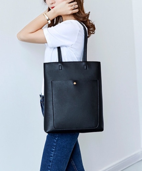 shopnikoniko（ショップにこにこ） トートバッグ 縦型 トートバッグ 前