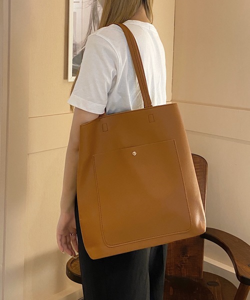 にこにこ出品所 shopnikoniko（ショップにこにこ） トートバッグ 縦型 トートバッグ 前