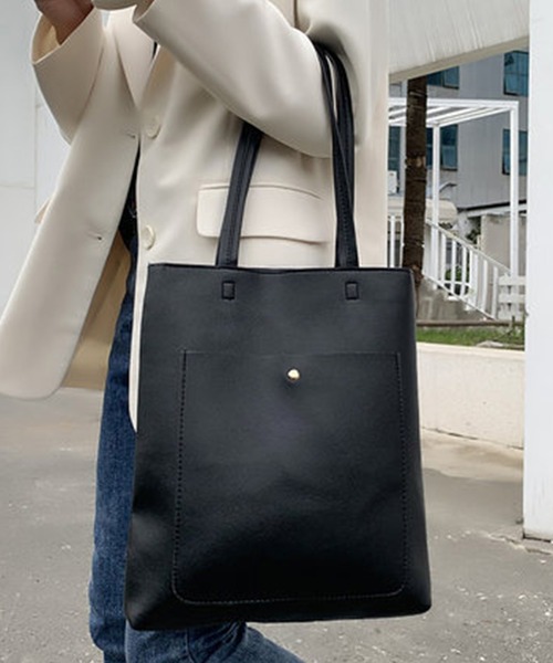 shopnikoniko（ショップにこにこ） トートバッグ 縦型 トートバッグ 前