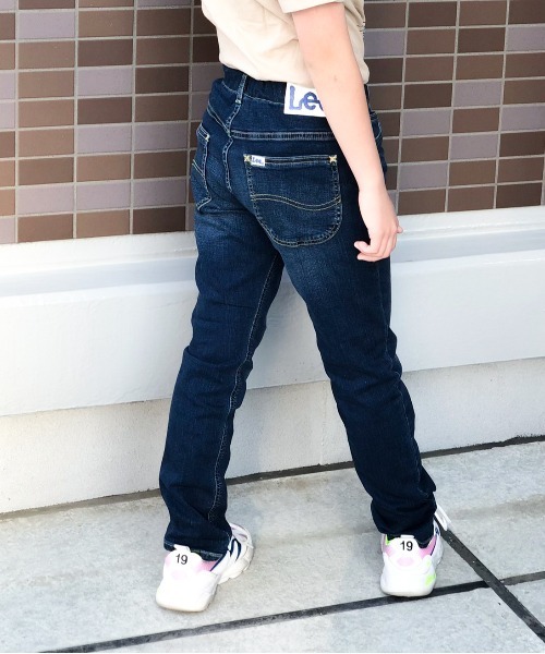 パンツ デニム Lee キッズ ジーンズ ストレッチデニム ストレートスキニーパンツ ツイル リー 500円引きクーポン ジーンズ