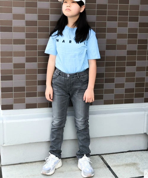 パンツ デニム Lee キッズ ジーンズ ストレッチデニム ストレートスキニーパンツ ツイル リー 500円引きクーポン ジーンズ