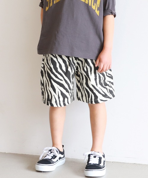 coca（コカ） ハーフパンツ パンツ キッズ 親子お揃いゼブラハーフ