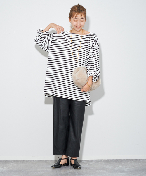 plage（プラージュ） パンツ フェイクレザー EASY パンツ レディース