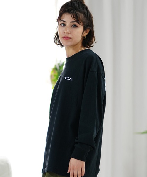 RVCA - RVCA オーバーサイズ フィット ロンT RVCA】オーバーサイズ ロゴ ロンT☆色違い多数あり！！ (RVCA/T