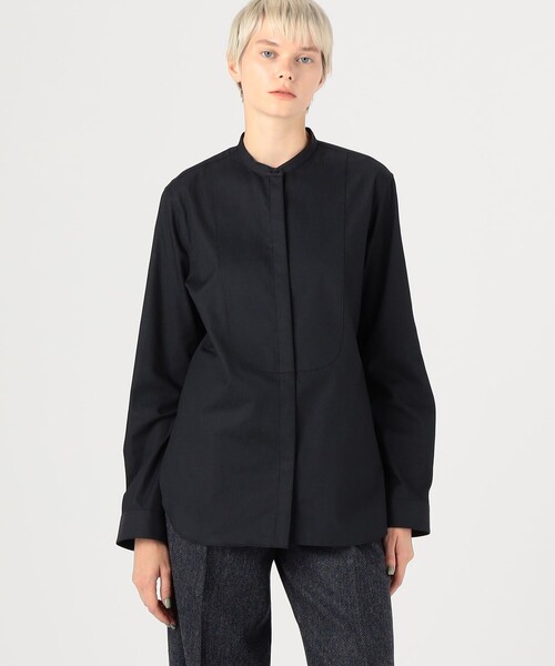 新品 デプレ ブラウス 長袖 シャツ ブラック DESPRES トゥモローランド DES PRES（デプレ） ブラウス シャツ ドビークロス ブザムシャツ