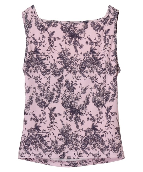 DURAS（デュラス） タンクトップ ノースリーブ Flower pattern top