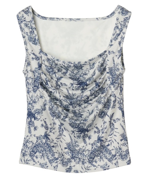 ジュンヤ ギャルソン 94SS 花柄 レース ノースリーブ タンクトップ DURAS（デュラス） タンクトップ ノースリーブ Flower pattern top