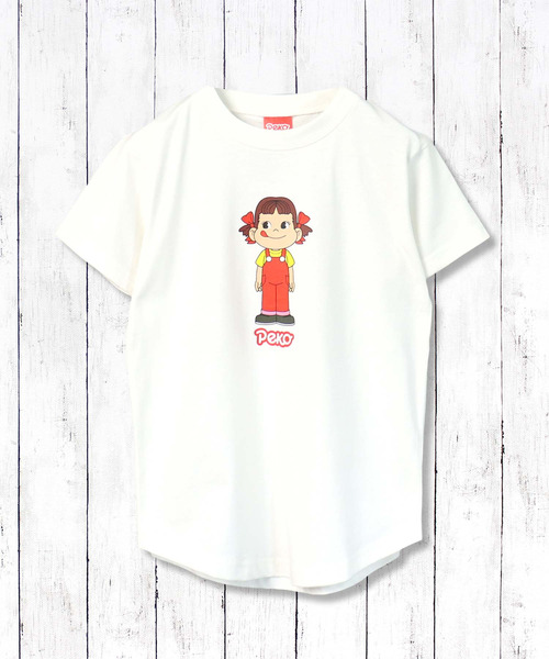 ペコちゃん⭐︎Tシャツ　　フリーサイズ ZIーON tシャツ ペコちゃん オーバーサイズ プリントTシャツ