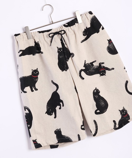 mintdesigns 猫？柄 ハーフパンツ mintdesigns 猫？柄 ハーフパンツ