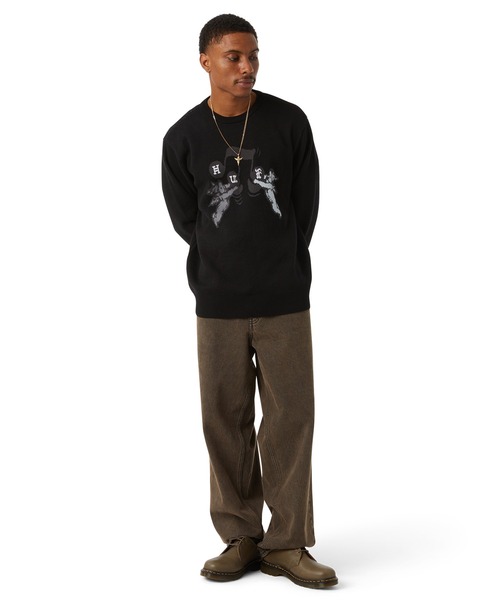 HUF セーター ニット SONG INTARSIA SWEATER / ハフ 長袖 メンズ