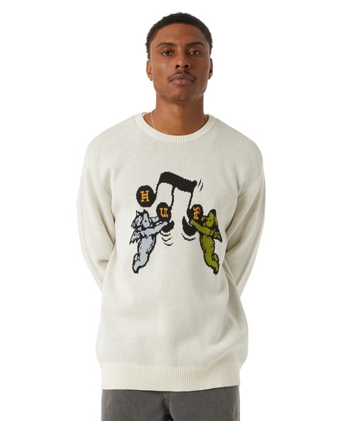 HUF セーター ニット SONG INTARSIA SWEATER / ハフ 長袖 メンズ