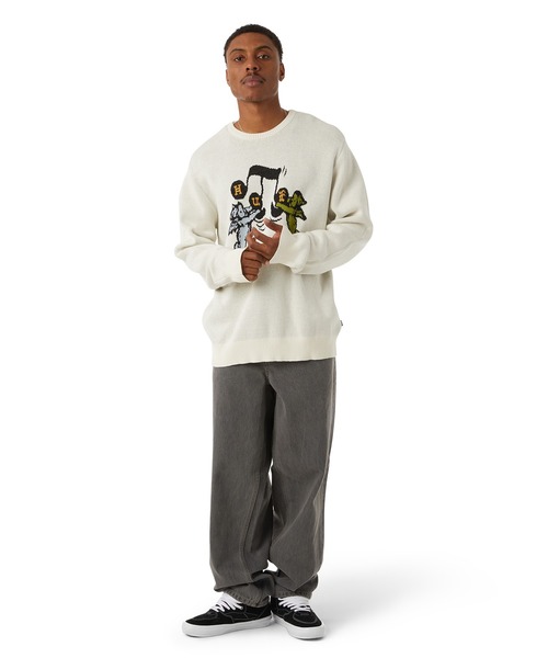 HUF セーター ニット SONG INTARSIA SWEATER / ハフ 長袖 メンズ