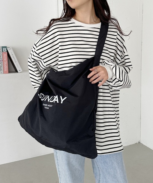 CLEA トートバッグ SUNDAYロゴBIGトートバッグ レディース : ZOZOTOWN