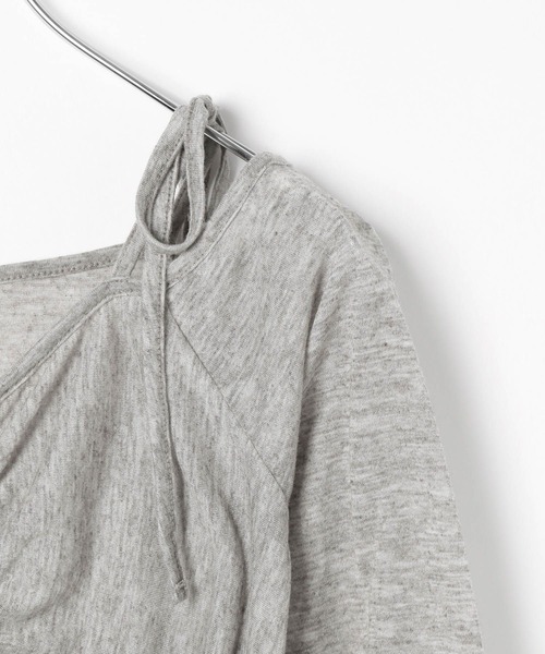 Heather（ヘザー） tシャツ ギャザーフロントホックプルオーバー