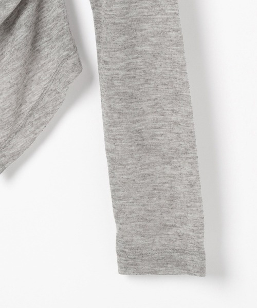 Heather（ヘザー） tシャツ ギャザーフロントホックプルオーバー