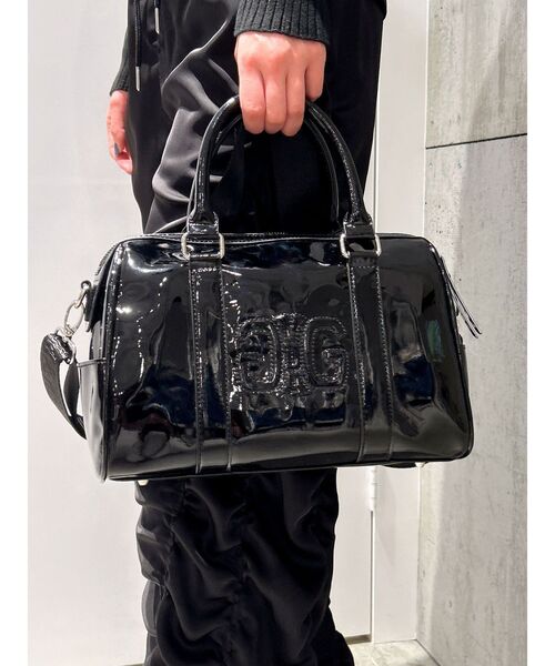 バッグ ボストンバッグ 2WAYエナメルボストンBAG レディース 