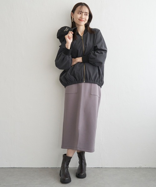 ikka（イッカ） ブルゾン アウター 「雑誌InRed11月号掲載」リブ