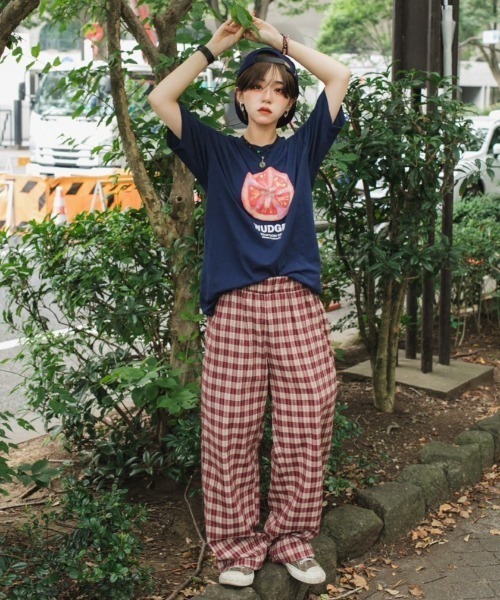 WudgeBoy パンツ Check pants レディース メンズ : ZOZOTOWN