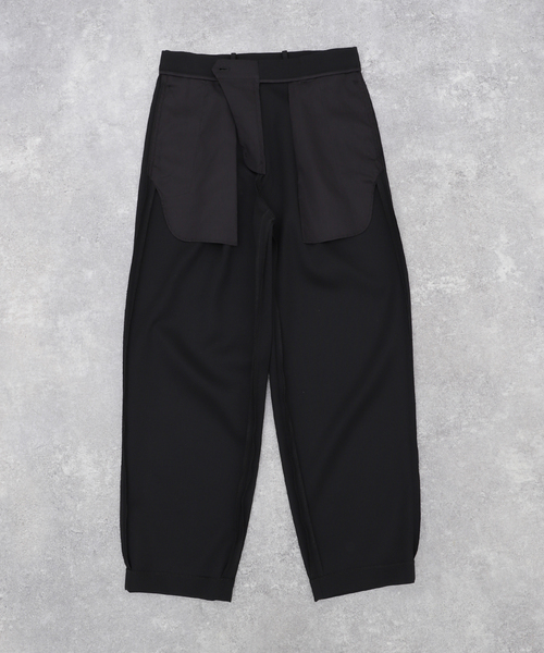 ATON パンツ (エイトン) BACK SATIN TAPERED PANTS PRAGCW0707 メンズ 