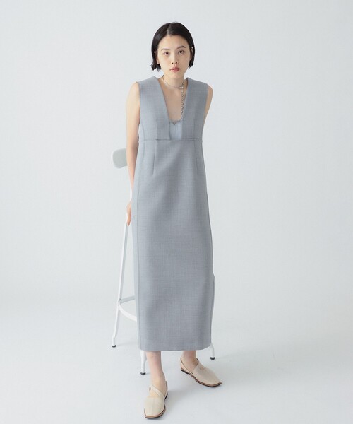 Ray BEAMS ワンピース RBS / ボンディング ノースリーブ レディース 