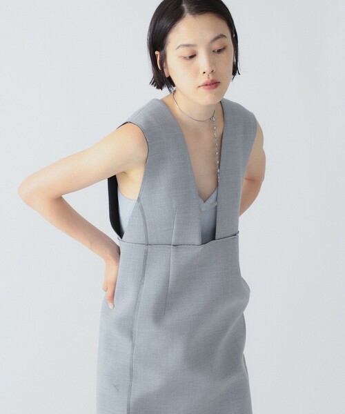 Ray BEAMS ワンピース RBS / ボンディング ノースリーブ レディース 