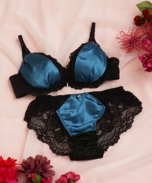 northerly ブラジャー ショーツセット セクシードレープサテン
