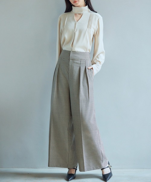 美品 PAPAS パパス リネンワイドパンツ スラックス 52 カーキ 綿麻 パラシュートパンツ☆綿麻キャンバス【 gri:n ai 】 | iichi