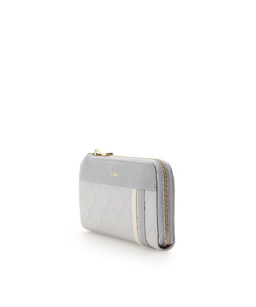 サマンサタバサ アンドシュエット &chouette 財布 長財布 型押しモノグラム スポーティーラインラウンド財布 長財布  ブランド 正規品 新品 ギフト プレゼント 人気 おすすめ 誕生日 記念日 クリスマス 送料無料 ラッピング無料 & chouette（アンドシュエット） 財布 型押しモノグラム スポーティー