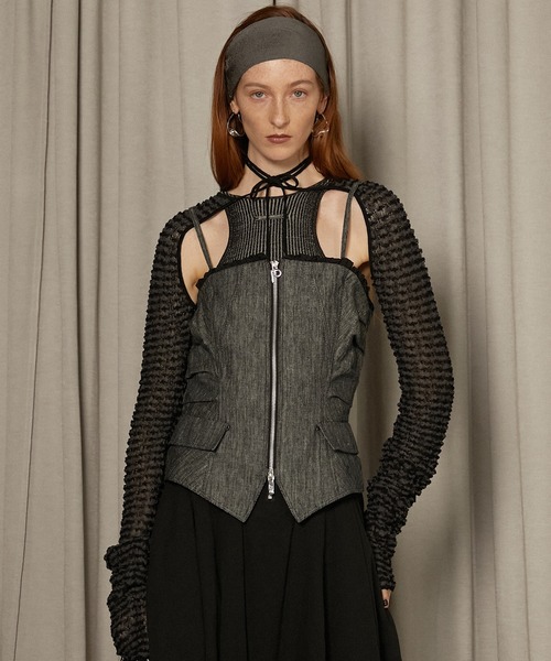 ラッフルレイヤードビスチェ / Ruffled Layered Bustier レディース