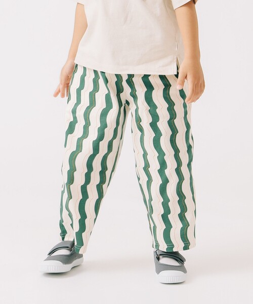 B：MING by BEAMS パンツ WAVY ストライプ 2025SS（100〜140cm
