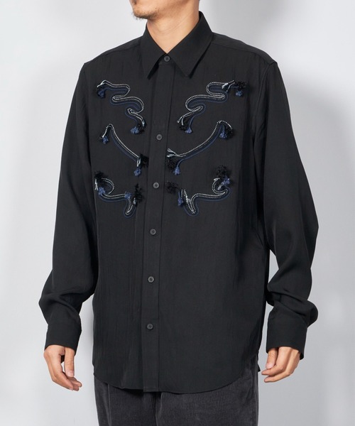 TOGA VIRILIS シャツ Acetate twill shirt メンズ : ZOZOTOWN