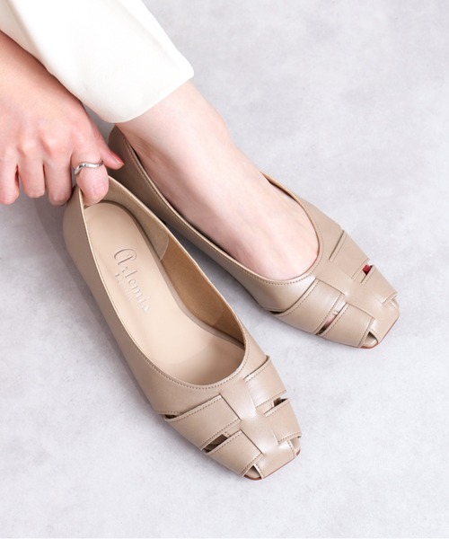 ダイアナ　フラットシューズ　アイボリーパナマキジ 靴・バッグのダイアナ通販サイト ｜ KW42307: シューズ 【dianashoes.com】