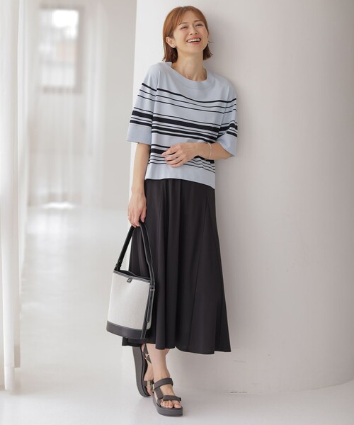J.PRESS LADIES （Jプレス）スカート　新品 セール】 【洗える】ジオメトリックプリント スカート （ミニ
