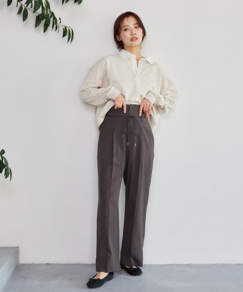 mysty woman（ミスティウーマン） スラックス パンツ 「セットアップ