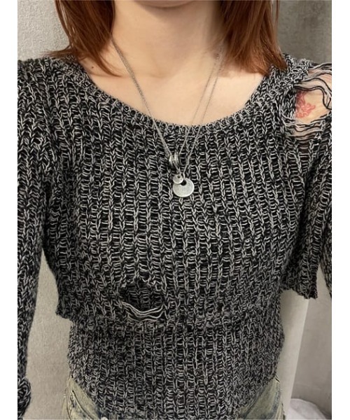LAGUA GEM ニット セーター CRASH COMPACT 2PIECE トップス